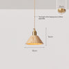 Solid wood all-copper small chandelier