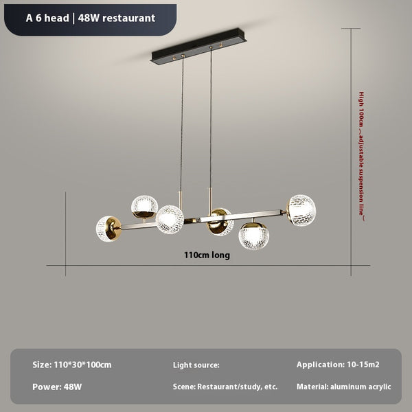Light luxury spherical magic bean chandelier