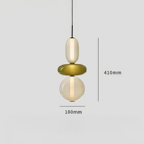 Nordic bedroom bedside glass chandelier