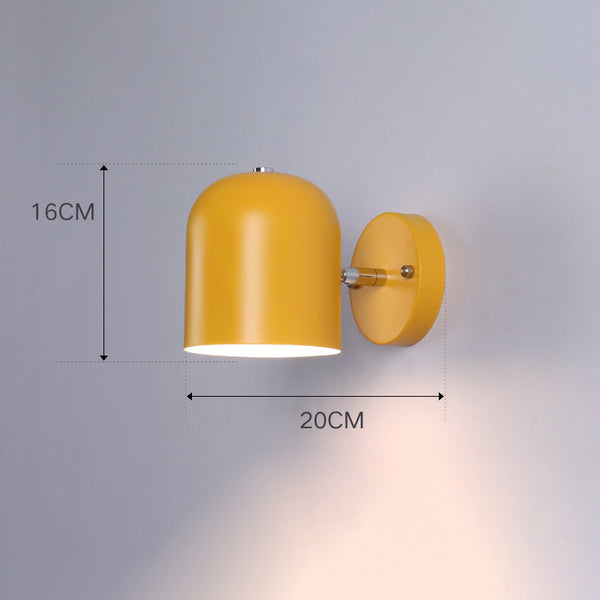 Nordic creative macaron living room bedroom LED wall lamp