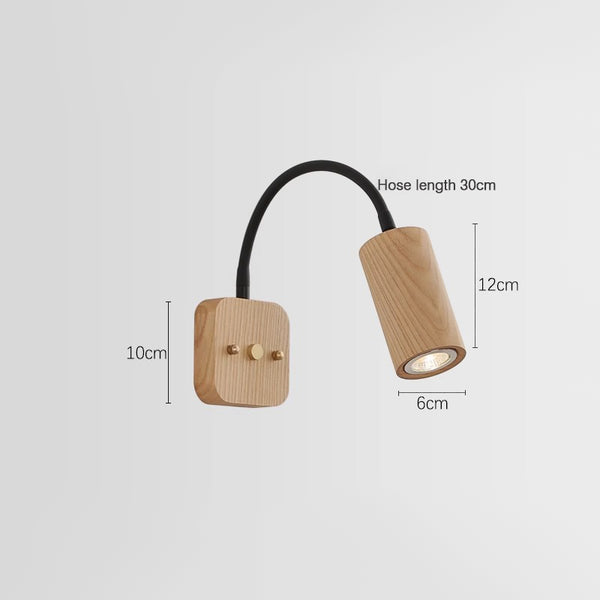 Lampe de chevet murale rotative rétro