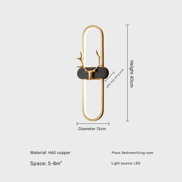 Creative LED bedside wall lamp