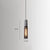Lustre rétro à tête unique en ciment
