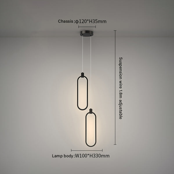 All copper bedroom bedside chandelie
