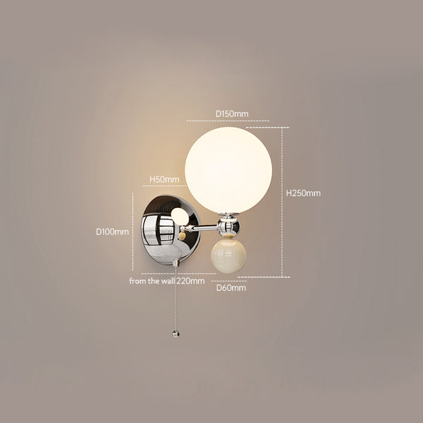 Lampe de chevet murale rétro