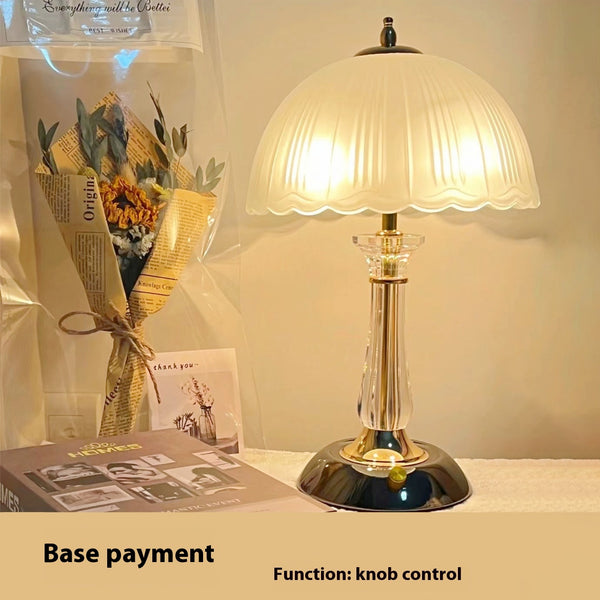 Lampe de chevet créative en forme de champignon pour chambre à coucher