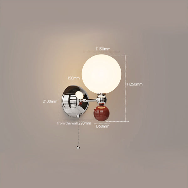 Lampe de chevet murale rétro