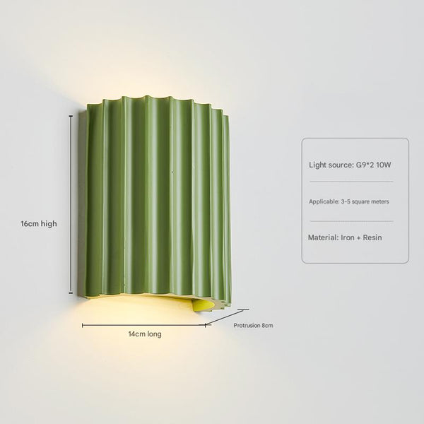 French cream style bedroom bedside corridor wall lamp