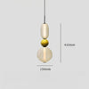 Nordic bedroom bedside glass chandelier
