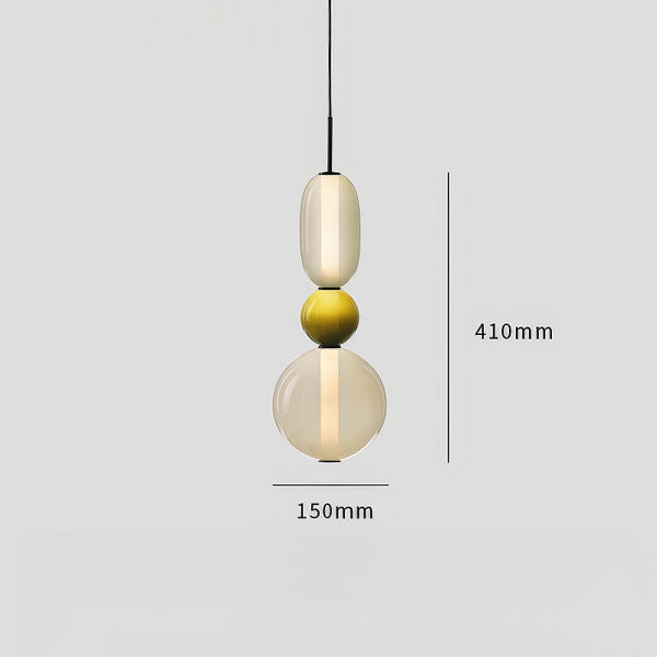 Nordic bedroom bedside glass chandelier