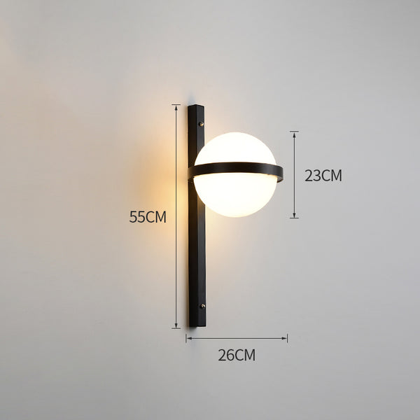 Nordic green plant outdoor corridor wall lamp