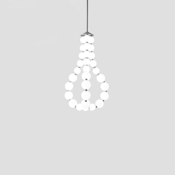 Copper Acrylic Pearl Necklace Pendant Light