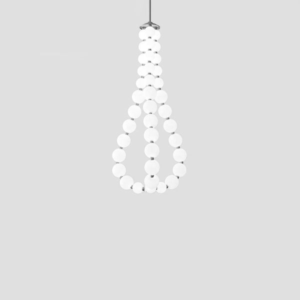 Copper Acrylic Pearl Necklace Pendant Light