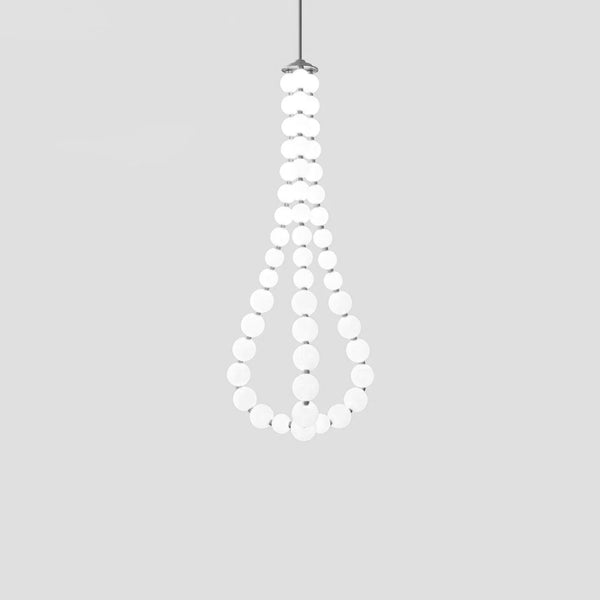 Copper Acrylic Pearl Necklace Pendant Light