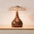 Bedroom wood glass creative table lamp