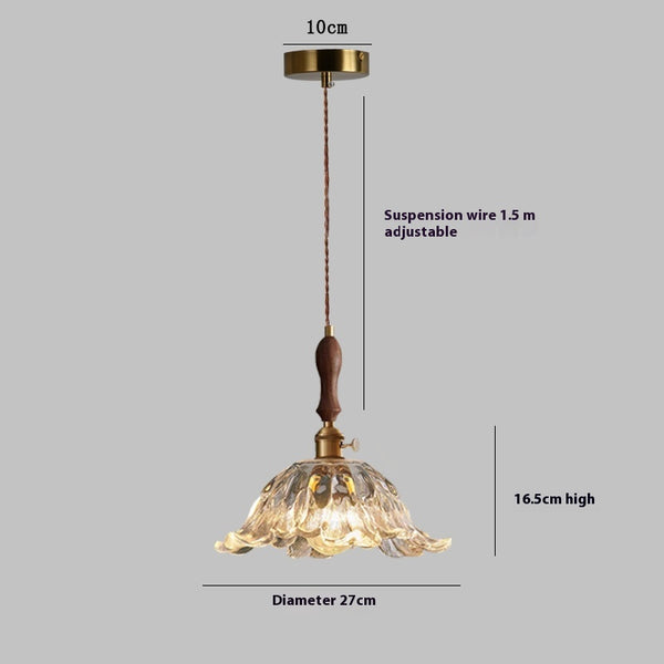 French flower glass chandelier