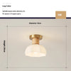 Deckenlampe aus Massivholz im cremefarbenen Stil