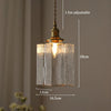 Japanese style vintage brass glass dining room bedroom Pendant light