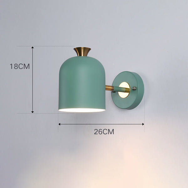 Nordic creative macaron living room bedroom LED wall lamp