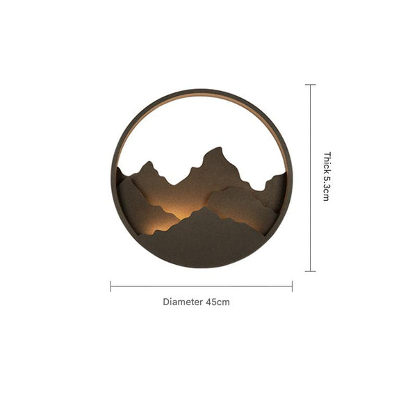 Applique murale d'extérieur à LED pour peinture de paysage