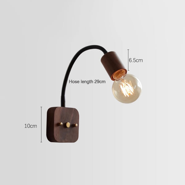 Lampe de chevet murale rotative rétro