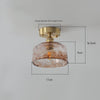 American retro aisle glass ceiling lamp