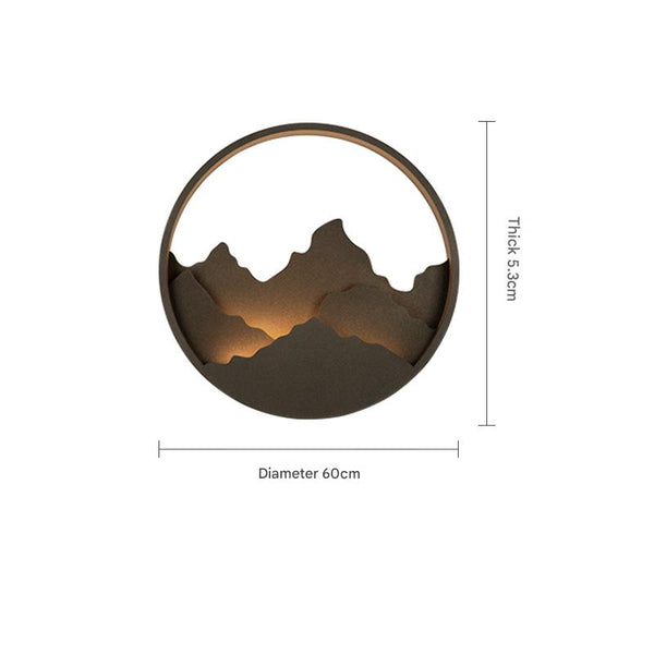 Applique murale d'extérieur à LED pour peinture de paysage