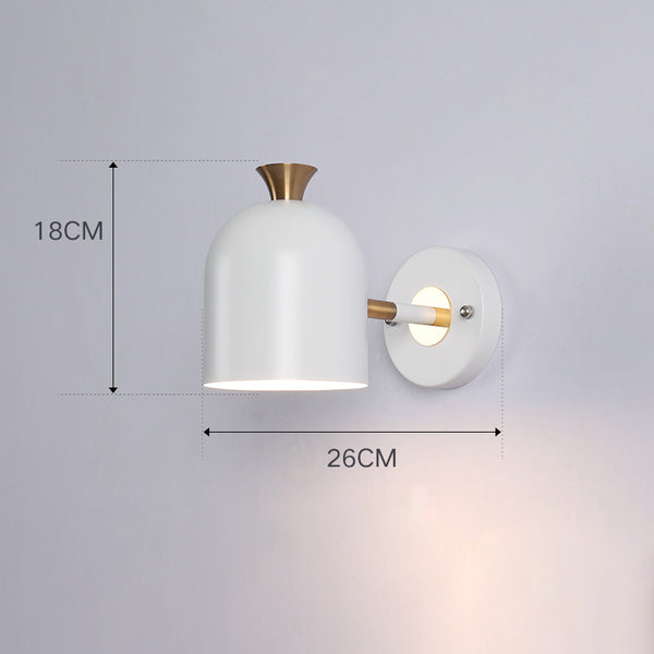 Nordic creative macaron living room bedroom LED wall lamp