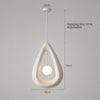 Suspension de salle à manger en forme de goutte d'eau de style Wabi-sabi