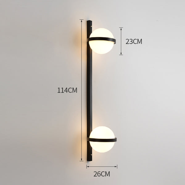 Nordic green plant outdoor corridor wall lamp