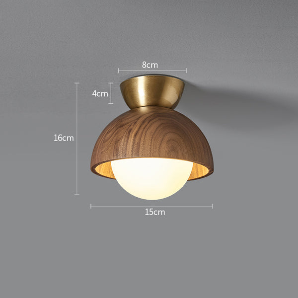 Plafonnier d'allée en noyer