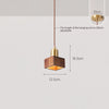 Solid wood all-copper small chandelier