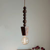 Vintage Walnut Bedroom Bedside Chandelier
