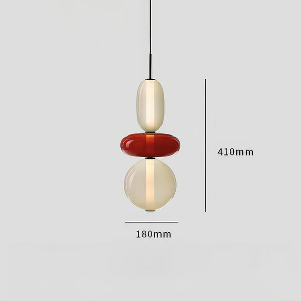 Nordic bedroom bedside glass chandelier