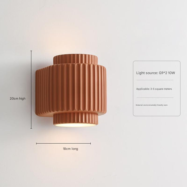 French cream style bedroom bedside corridor wall lamp