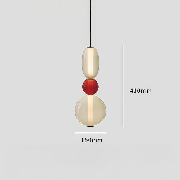 Nordic bedroom bedside glass chandelier