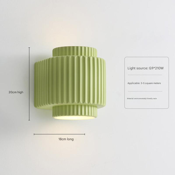 French cream style bedroom bedside corridor wall lamp