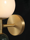 Bedroom bedside marble wall lamp