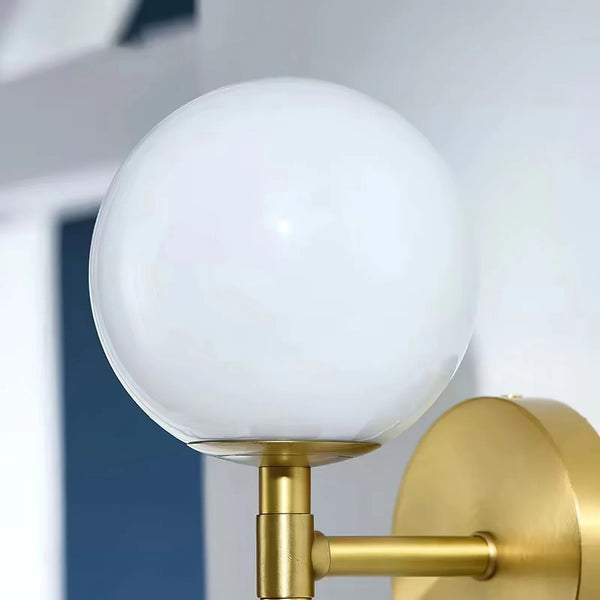 Bedroom bedside marble wall lamp