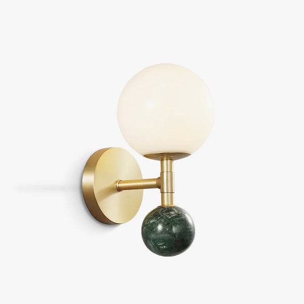 Bedroom bedside marble wall lamp
