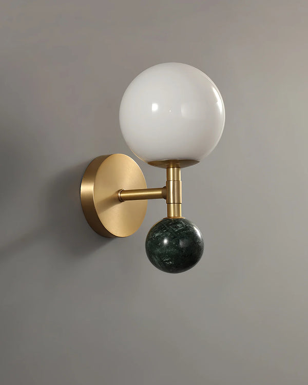 Bedroom bedside marble wall lamp