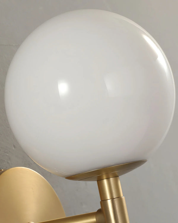 Bedroom bedside marble wall lamp