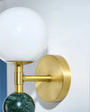 Bedroom bedside marble wall lamp
