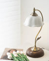 Bedroom ceramic petal table lamp