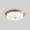 Retro bedroom petal glass ceiling lamp