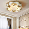 Brass glass ceiling light