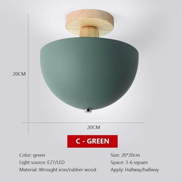 Simple macaron ceiling lamp