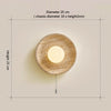 Yellow Travertine Bedroom Wall Lamp