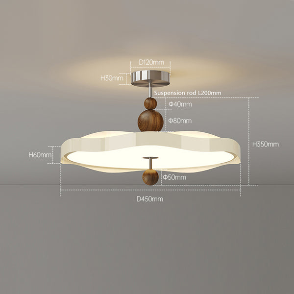 French cream style bedroom ceiling lamp
