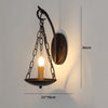 Creative retro bedroom bedside aisle wall lamp